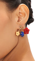 Outhouse Gold Iconette Earrings available on sincerelyindia