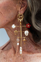 Outhouse Cartella Gold Earrings available on sincerelyindia