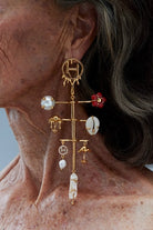 Outhouse Cartella Gold Earrings available on sincerelyindia