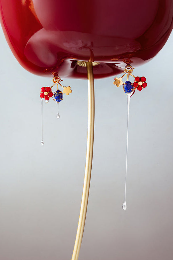 Outhouse Gold Iconette Earrings available on sincerelyindia