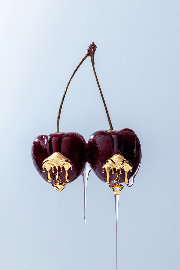 Outhouse Gold Shroom Stud Earrings available on sincerelyindia