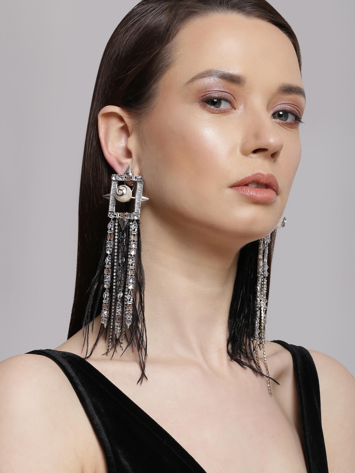 Outhouse-Oh Celeste Blazar Earrings-sincerelyindia.COM