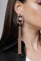 Outhouse-Oh Celeste Orion Tassel Earrings-sincerelyindia.COM
