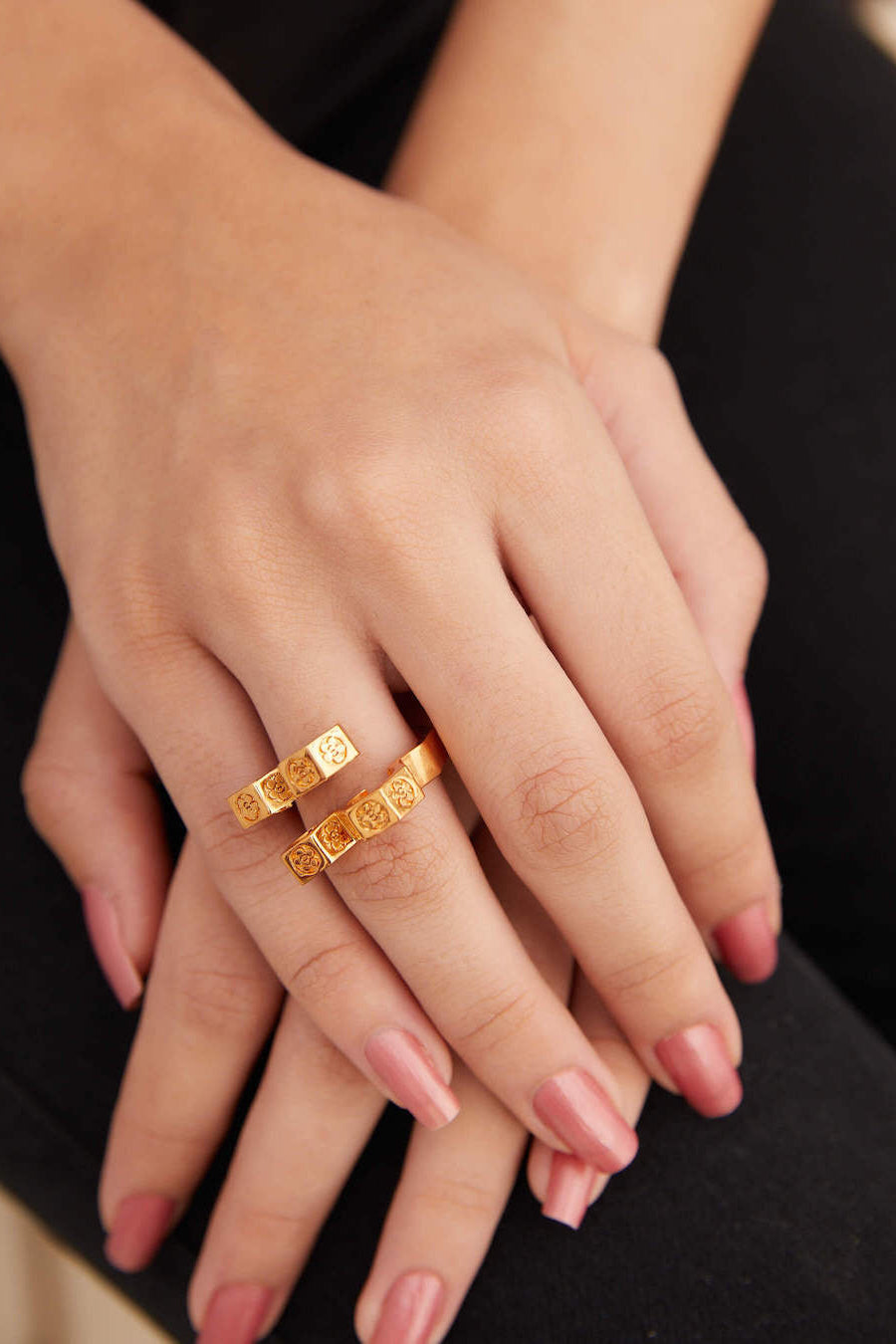Outhouse-Oh Poppi Quatro Bolt Ring-sincerelyindia.COM