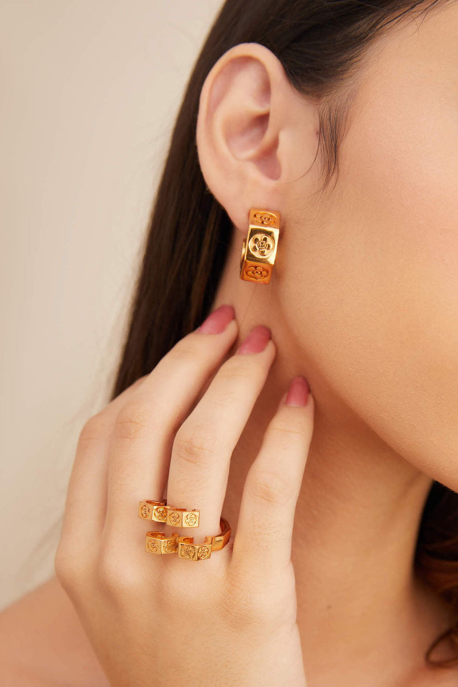 Outhouse-Oh Poppi Quatro Bolt Ring-sincerelyindia.COM
