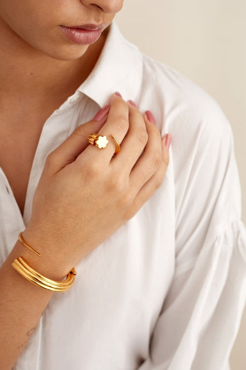 Outhouse-Oh Poppi Clump Ring-sincerelyindia.COM